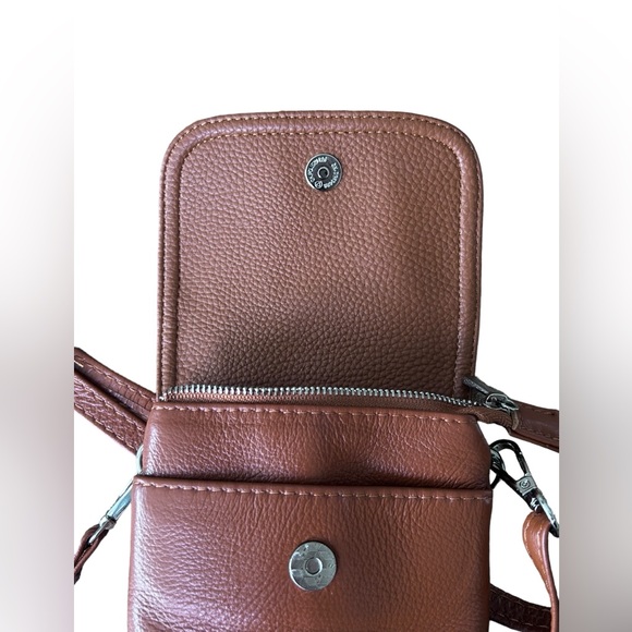 Befen Small Brown Leather Crossbody - Picture 4 of 6